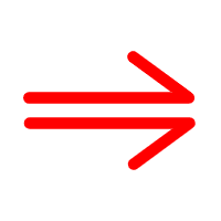 中央が分かれている線の矢印