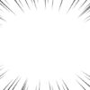 漫画のような集中線の背景透過イラスト素材