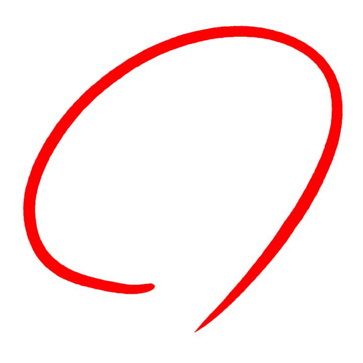 丸つけなどで使えるペン書きの丸