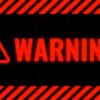 警告画面、WARNING、ワーニングの画面のフリー素材
