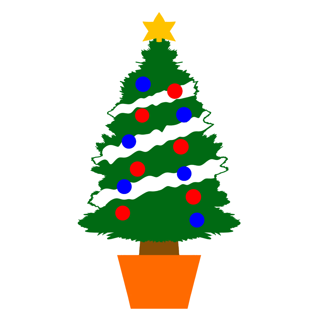 クリスマスツリーのイラスト