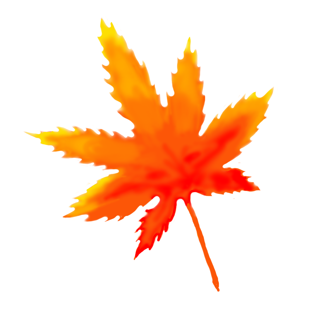 手書きの紅葉のイラスト【フリー素材】