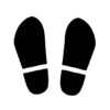 靴の足跡のイラスト
