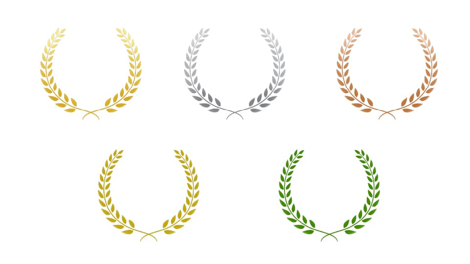ランキングなどで使える月桂冠イラスト