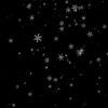 【背景透過】舞い落ちる雪の結晶