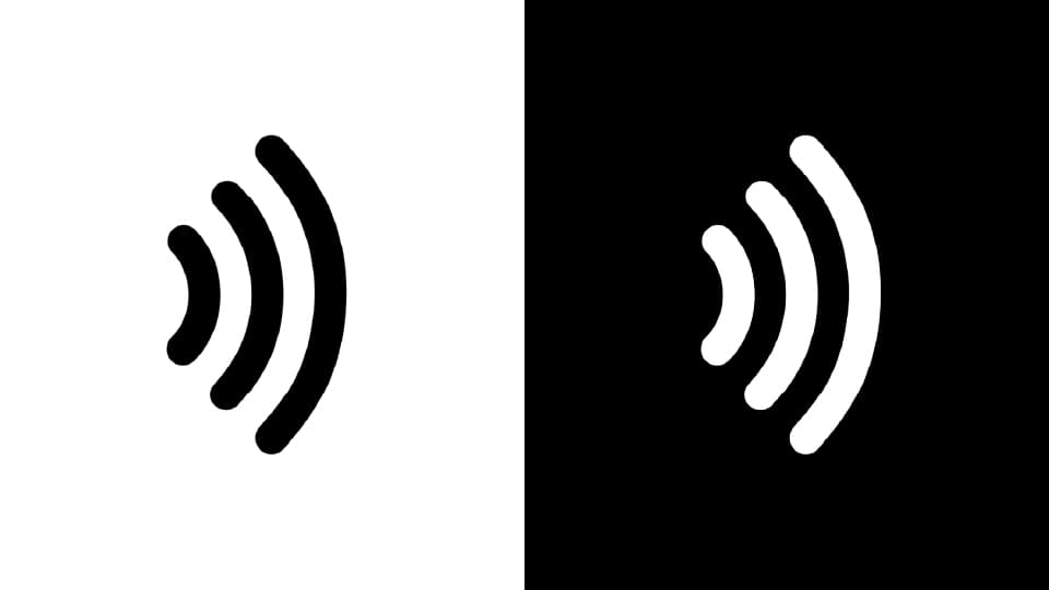 3本線の音波 | 電波イラスト