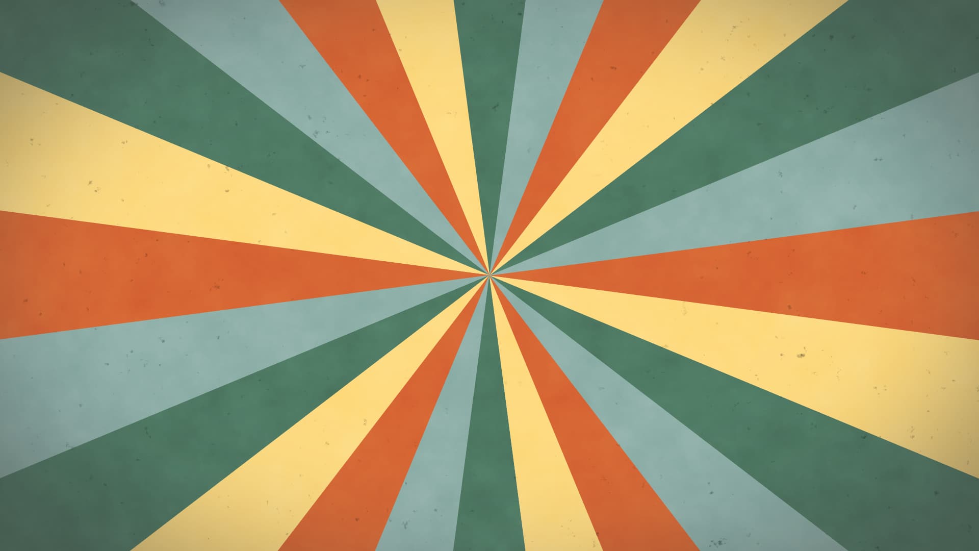 レトロなサンバースト/集中線の背景イラスト 