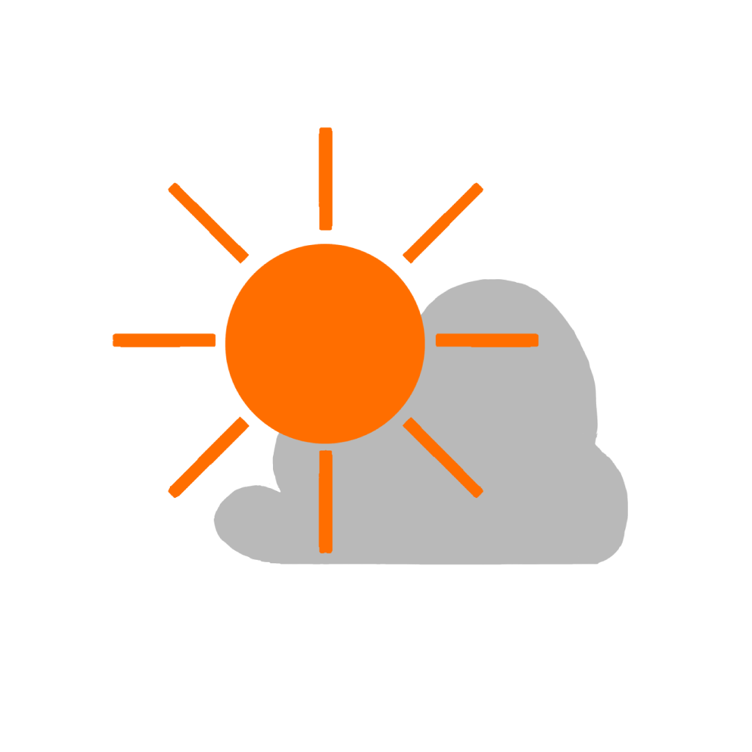 天気予報に使える色々な天気の記号のイラスト【フリー素材】