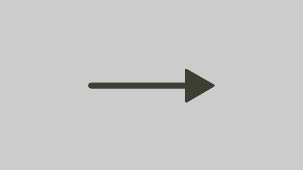 シンプルな矢印のフリー動画素材(黒)