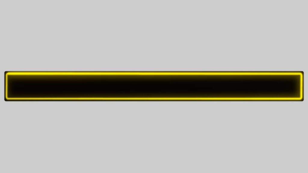 ネオンのテロップベースのフリー動画素材(黄色)