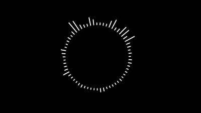 円形のオーディオスペクトラムのフリー動画素材
