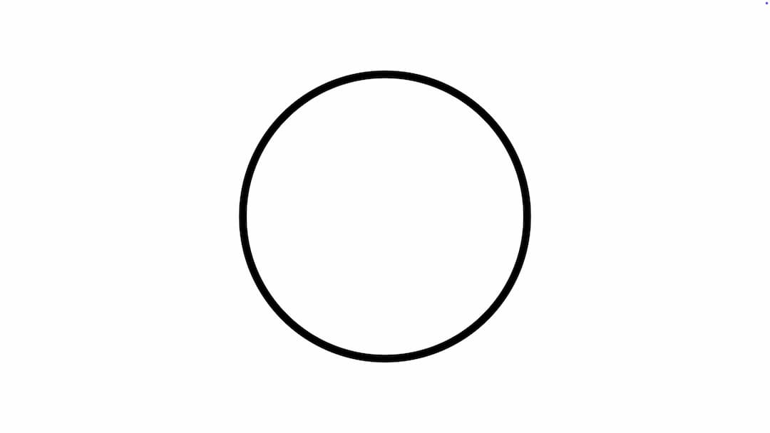 広がって消える円のエフェクト、波紋のフリー動画素材です。