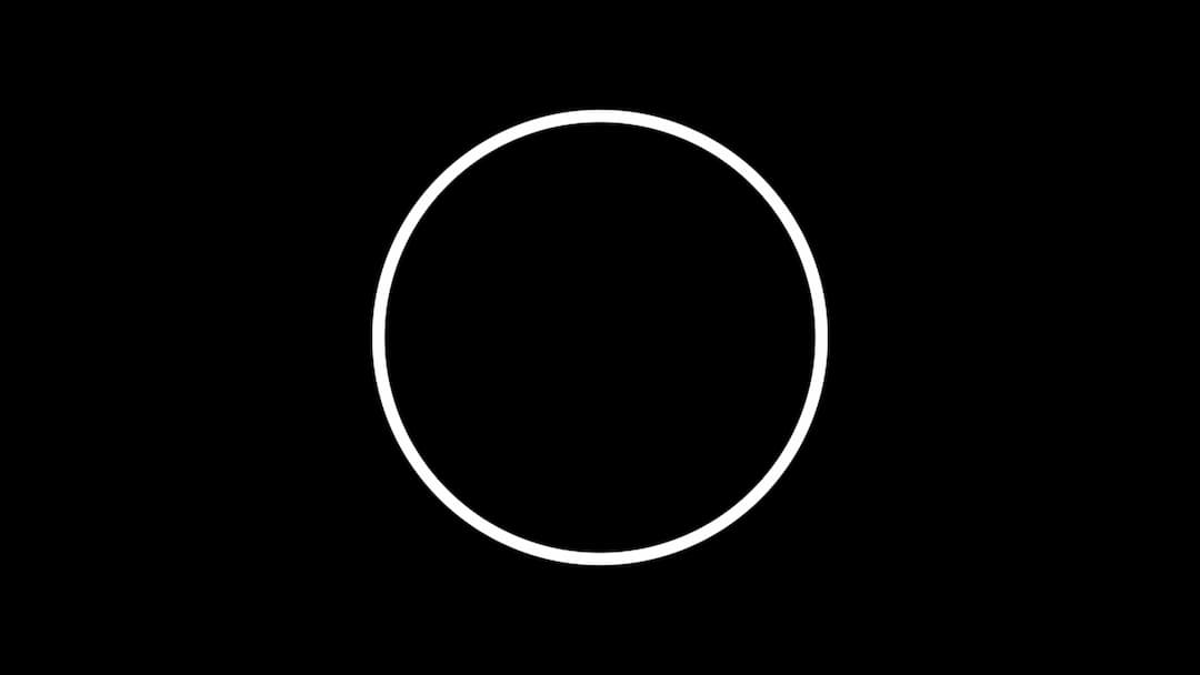 広がって消える円のエフェクト、波紋のフリー動画素材です。