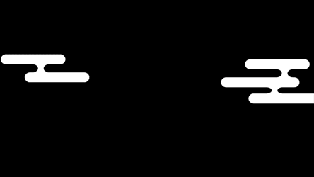 左右に動く和風の雲のフリー動画素