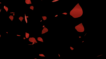 散るバラの花びらのフリー動画素材