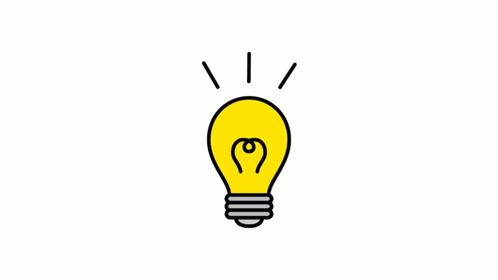 ひらめき/ひらめく/電球/思いつくのアニメーションフリー動画素材