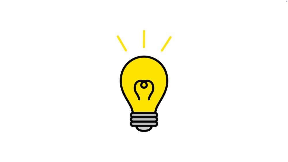 ひらめき/ひらめく/電球/思いつくのアニメーションフリー動画素材