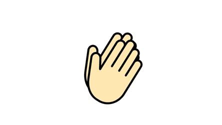 拍手 | 手を叩くアニメーションのフリー動画素材