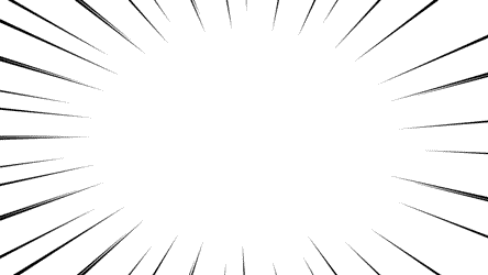 線が少なめのマンガのような集中線/強調/放射光(白・黒)【フリー動画素材】