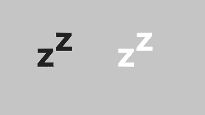 シンプルな睡眠/居眠り/いびき/ZZZのフリー動画素材